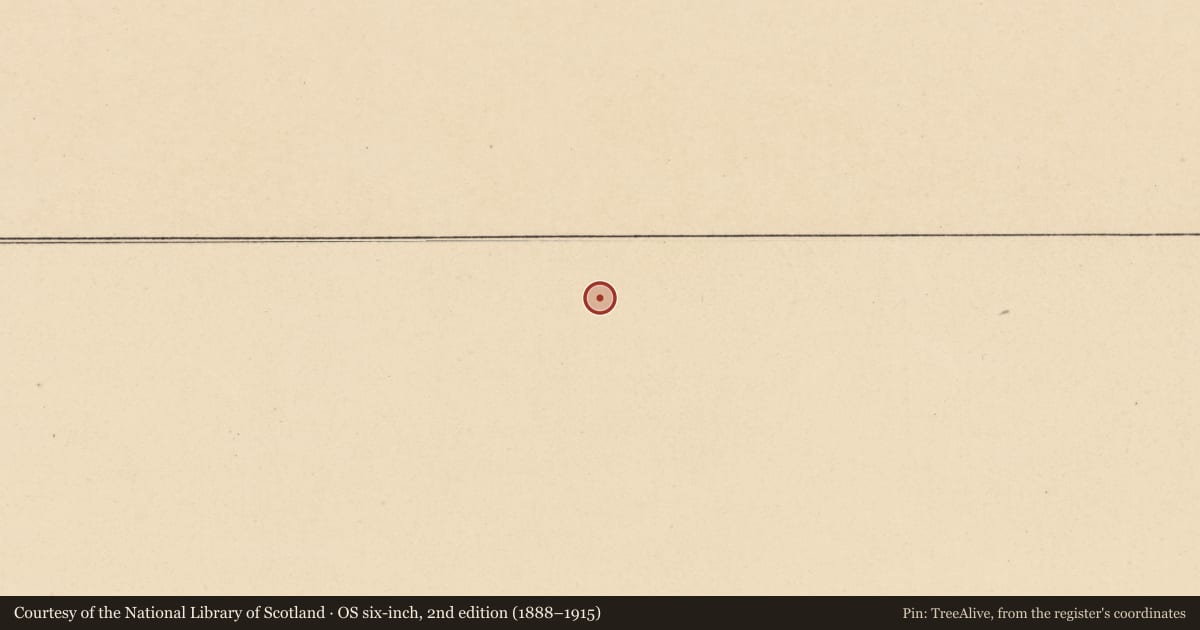 Ordnance Survey six-inch map, 2nd edition (1888–1915) covering the location of Burnt mound, Bennetstown, County Meath, with a pin at the register's coordinates