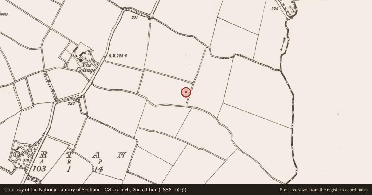 Ordnance Survey six-inch map, 2nd edition (1888–1915) covering the location of Pit, Gunnocks, County Meath, with a pin at the register's coordinates