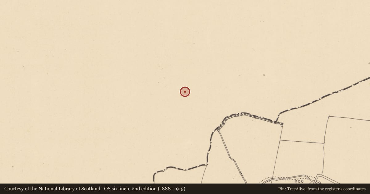 Ordnance Survey six-inch map, 2nd edition (1888–1915) covering the location of Charcoal-making site, Clonee, County Meath, with a pin at the register's coordinates