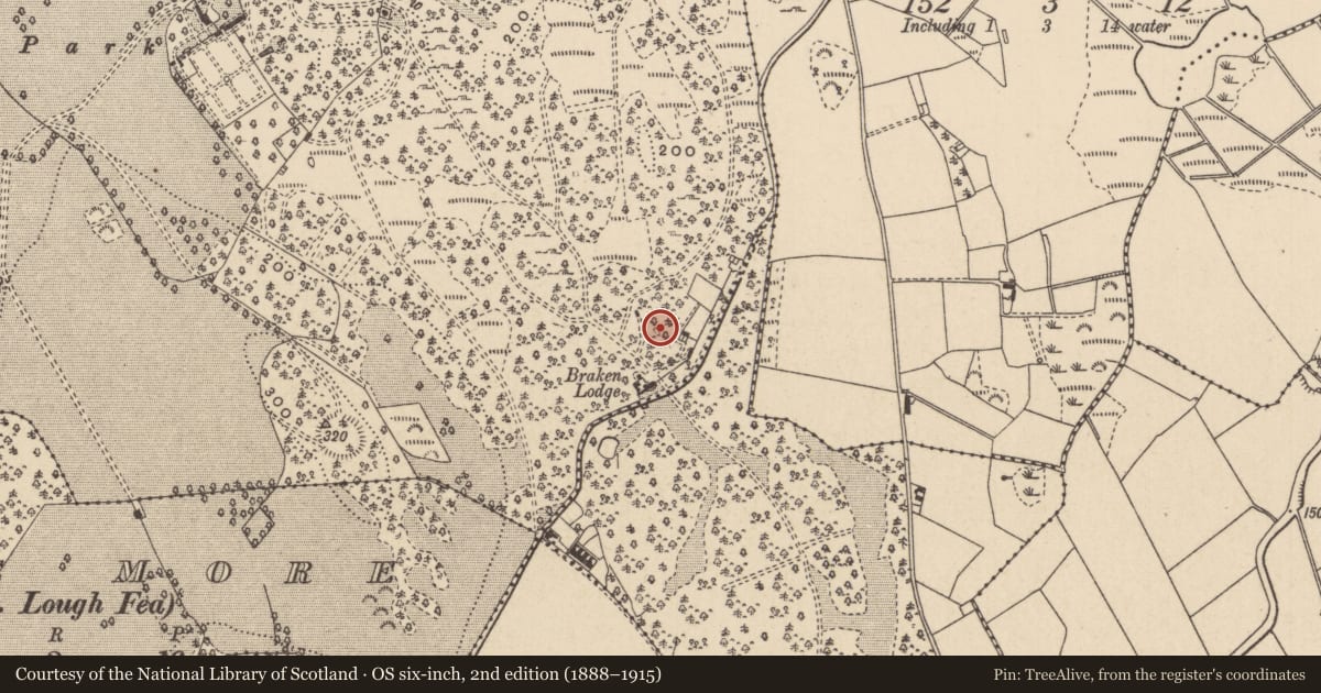 Ordnance Survey six-inch map, 2nd edition (1888–1915) covering the location of Ringfort - rath, Doohatty, County Monaghan, with a pin at the register's coordinates