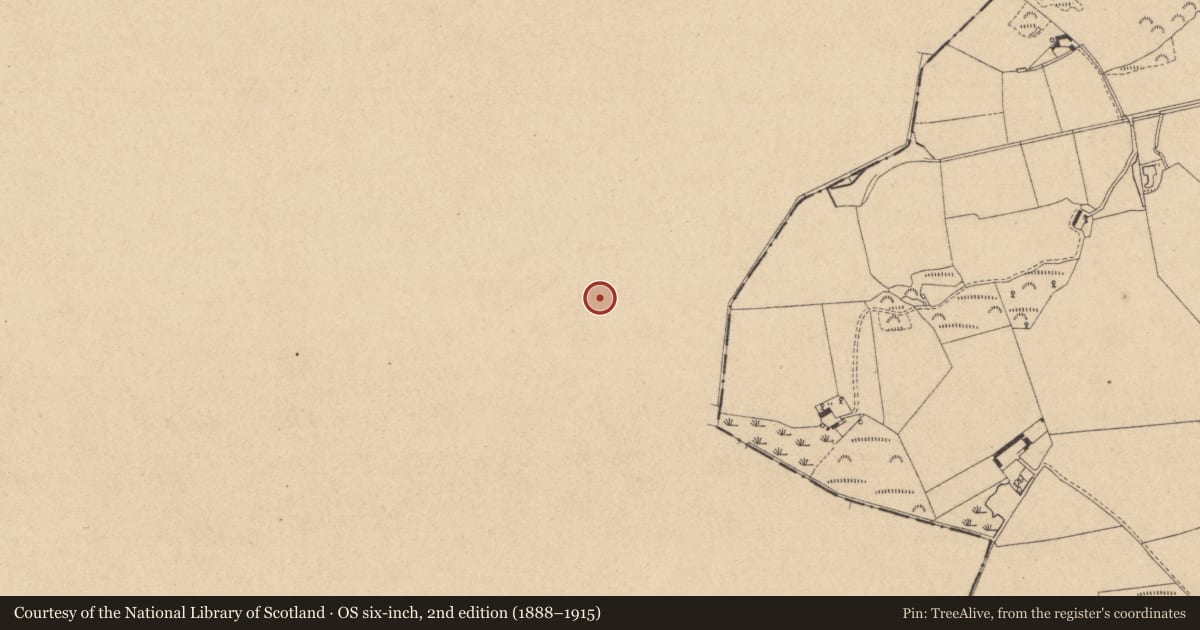 Ordnance Survey six-inch map, 2nd edition (1888–1915) covering the location of Enclosure, Drumirril, County Monaghan, with a pin at the register's coordinates