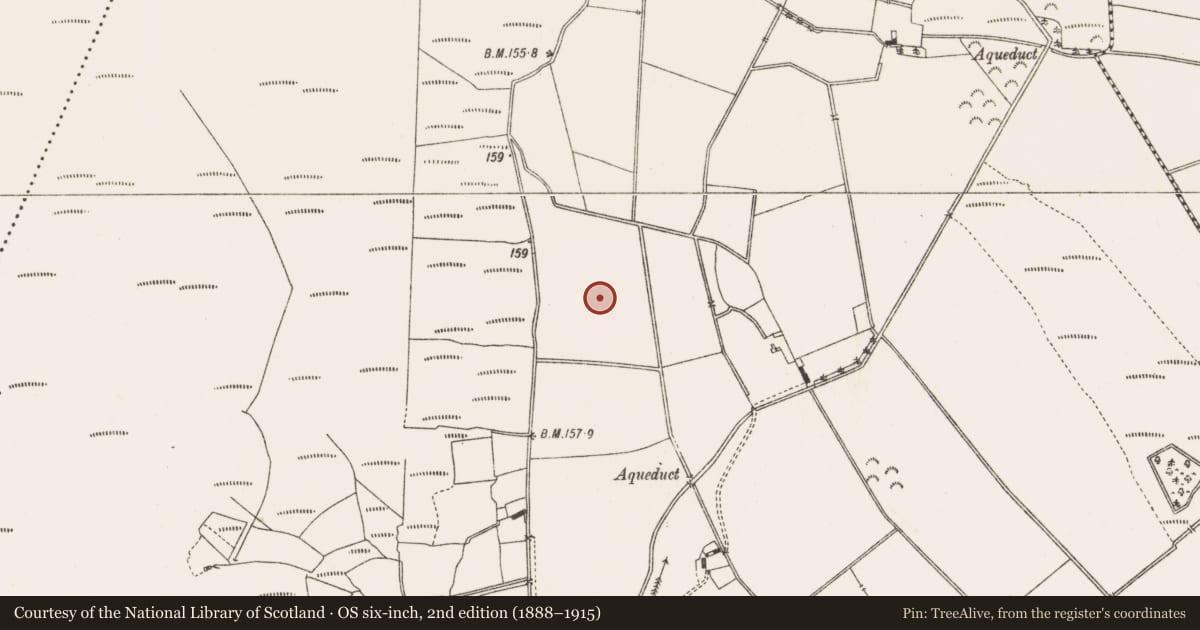 Ordnance Survey six-inch map, 2nd edition (1888–1915) covering the location of Enclosure, Lea Beg, County Offaly, with a pin at the register's coordinates