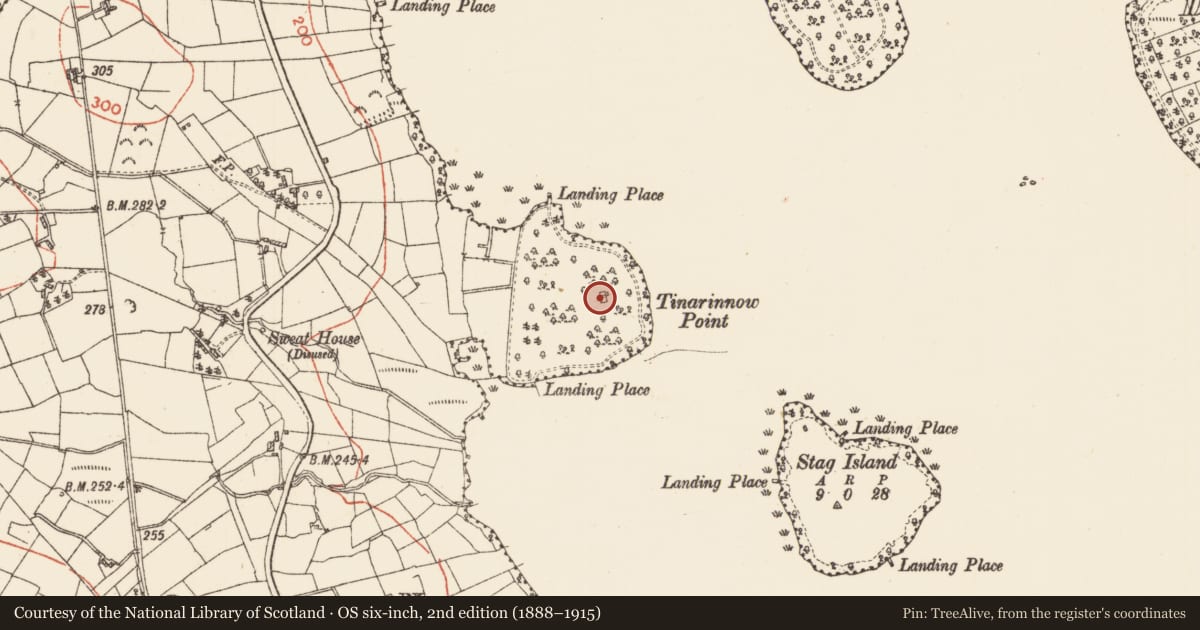 Ordnance Survey six-inch map, 2nd edition (1888–1915) covering the location of House - indeterminate date, Doon, County Roscommon, with a pin at the register's coordinates