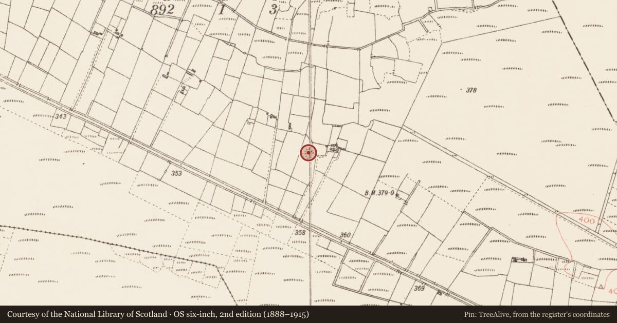 Ordnance Survey six-inch map, 2nd edition (1888–1915) covering the location of Ringfort - rath, Cloonsheever, County Roscommon, with a pin at the register's coordinates