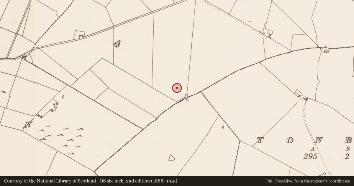 Ordnance Survey six-inch map, 2nd edition (1888–1915) covering the location of House - indeterminate date, Ballaghabawbeg, County Roscommon, with a pin at the register's coordinates