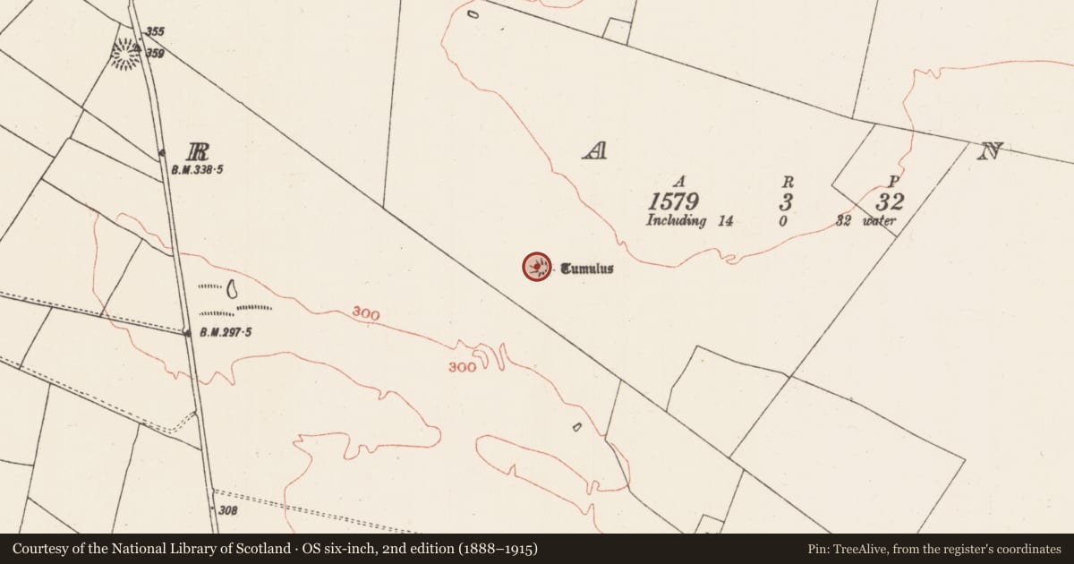 Ordnance Survey six-inch map, 2nd edition (1888–1915) covering the location of Cist, Grange, County Roscommon, with a pin at the register's coordinates