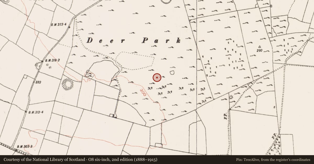 Ordnance Survey six-inch map, 2nd edition (1888–1915) covering the location of House - indeterminate date, Coolteige, County Roscommon, with a pin at the register's coordinates