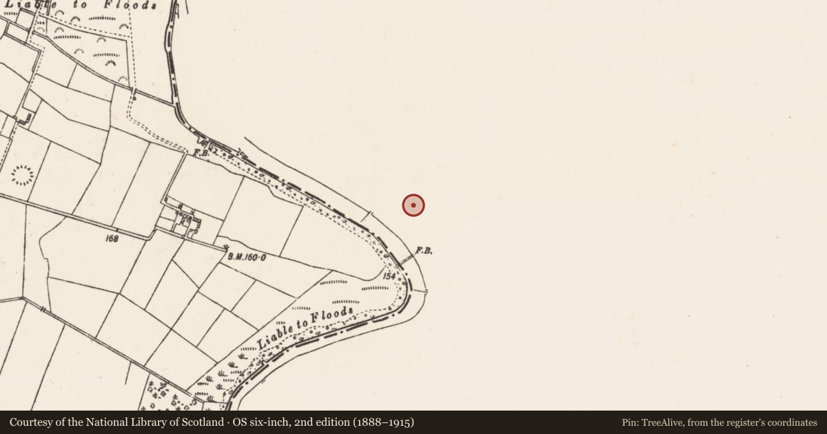 Ordnance Survey six-inch map, 2nd edition (1888–1915) covering the location of Enclosure - large enclosure, Cloondarah, County Roscommon, with a pin at the register's coordinates