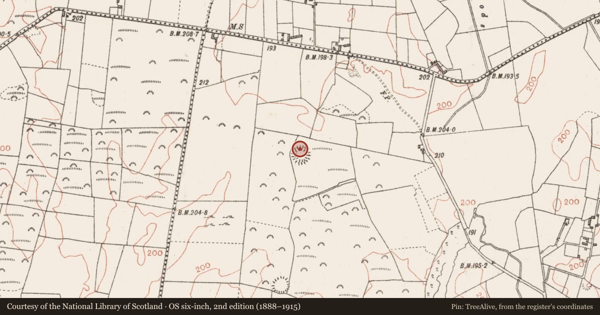Ordnance Survey six-inch map, 2nd edition (1888–1915) covering the location of House - indeterminate date, Carrowduff And Garbally, County Roscommon, with a pin at the register's coordinates