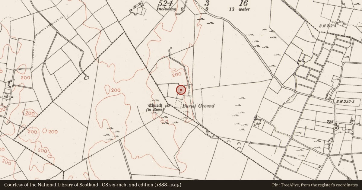 Ordnance Survey six-inch map, 2nd edition (1888–1915) covering the location of House - 18th/19th century, Corraree And Ballygatta, County Roscommon, with a pin at the register's coordinates