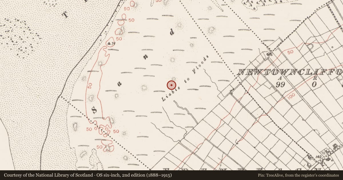 Ordnance Survey six-inch map, 2nd edition (1888–1915) covering the location of Cairn - ring-cairn, Edenreagh, County Sligo, with a pin at the register's coordinates