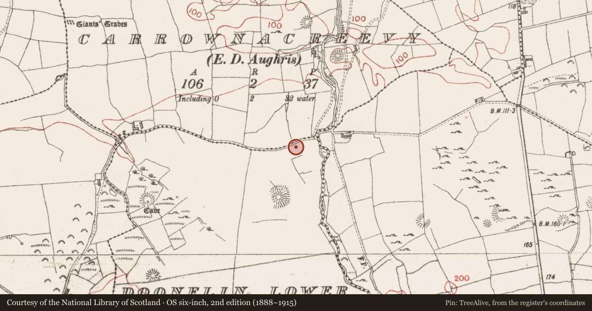 Ordnance Survey six-inch map, 2nd edition (1888–1915) covering the location of House - 18th/19th century, Doonflin Lower, County Sligo, with a pin at the register's coordinates