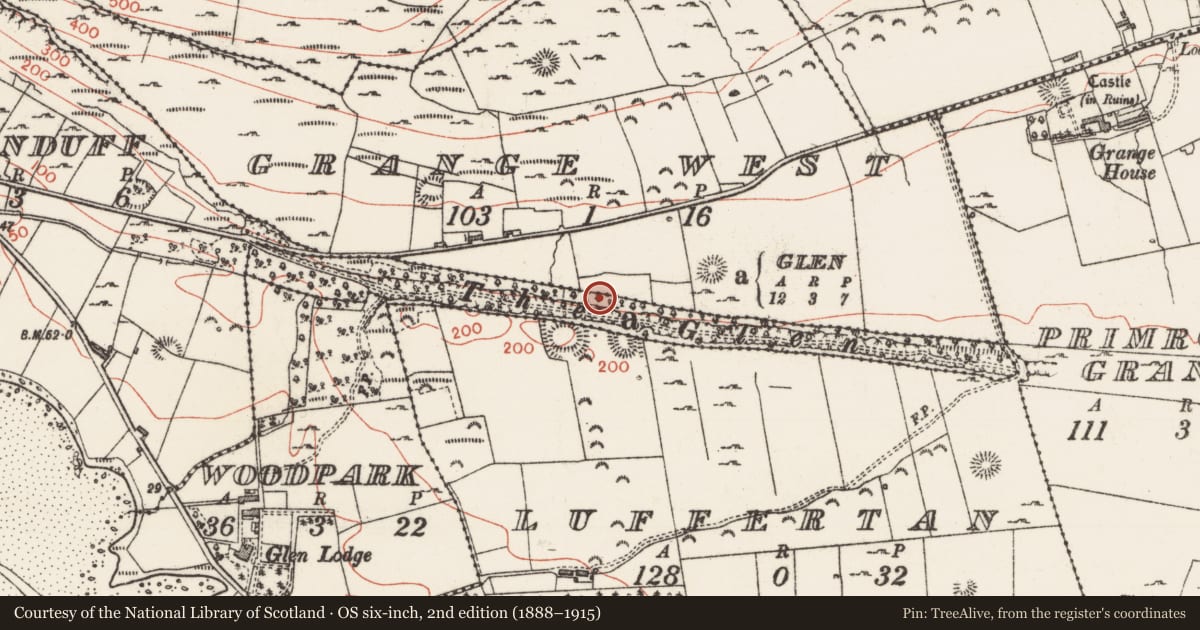 Ordnance Survey six-inch map, 2nd edition (1888–1915) covering the location of Midden, Glen, County Sligo, with a pin at the register's coordinates