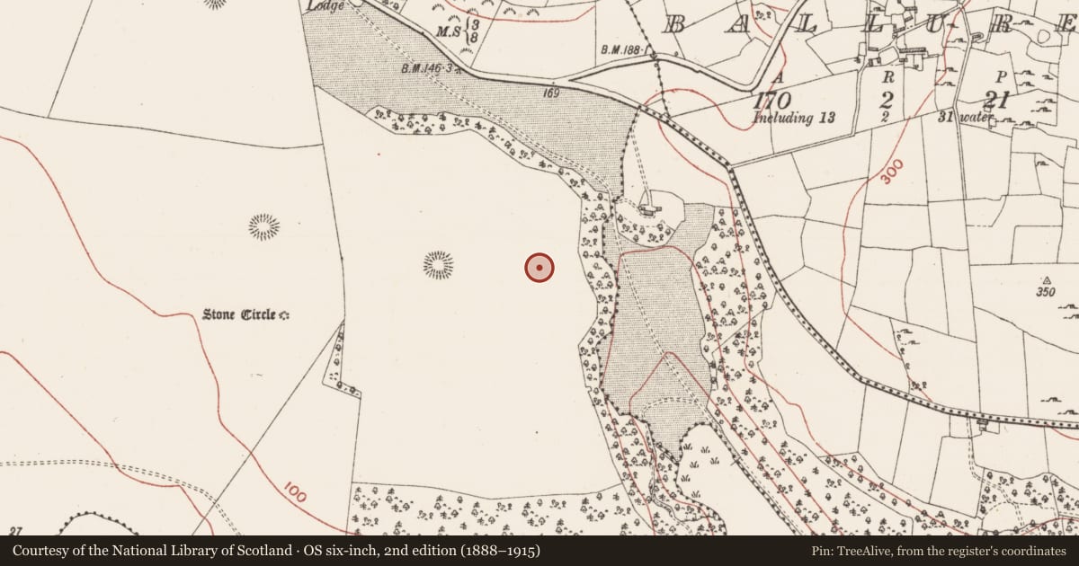 Ordnance Survey six-inch map, 2nd edition (1888–1915) covering the location of Enclosure, Kiltycahill, County Sligo, with a pin at the register's coordinates