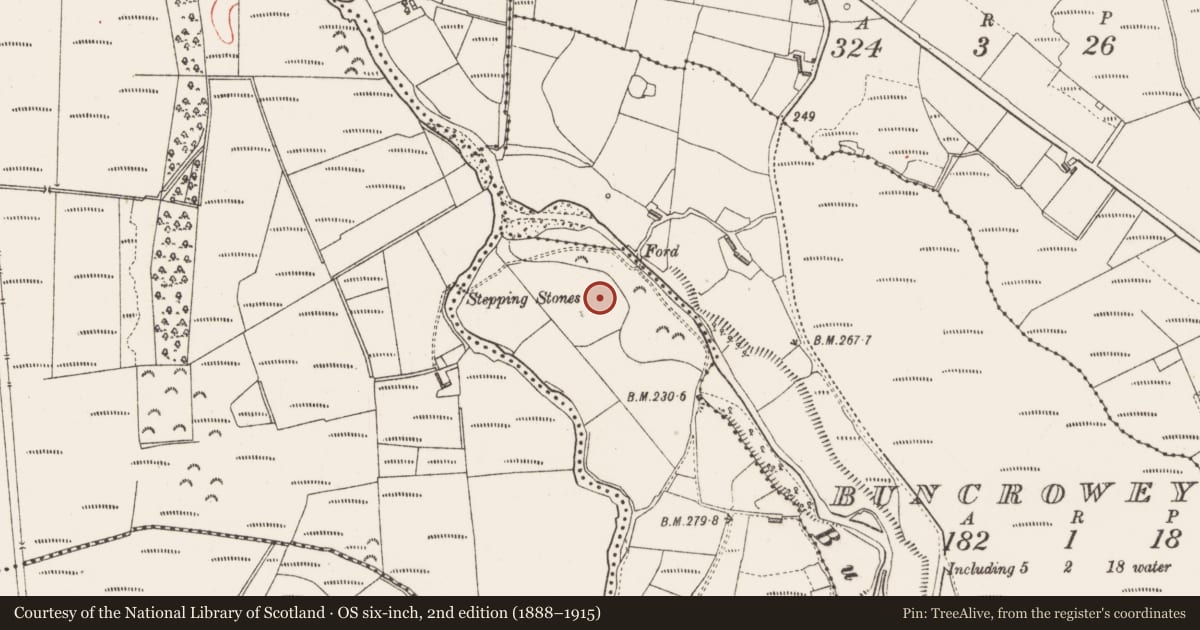 Ordnance Survey six-inch map, 2nd edition (1888–1915) covering the location of Mound, Knockanbaun, County Sligo, with a pin at the register's coordinates