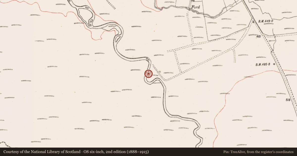 Ordnance Survey six-inch map, 2nd edition (1888–1915) covering the location of Ritual site - holy well, Crowagh Or Dunneill Mountain, County Sligo, with a pin at the register's coordinates