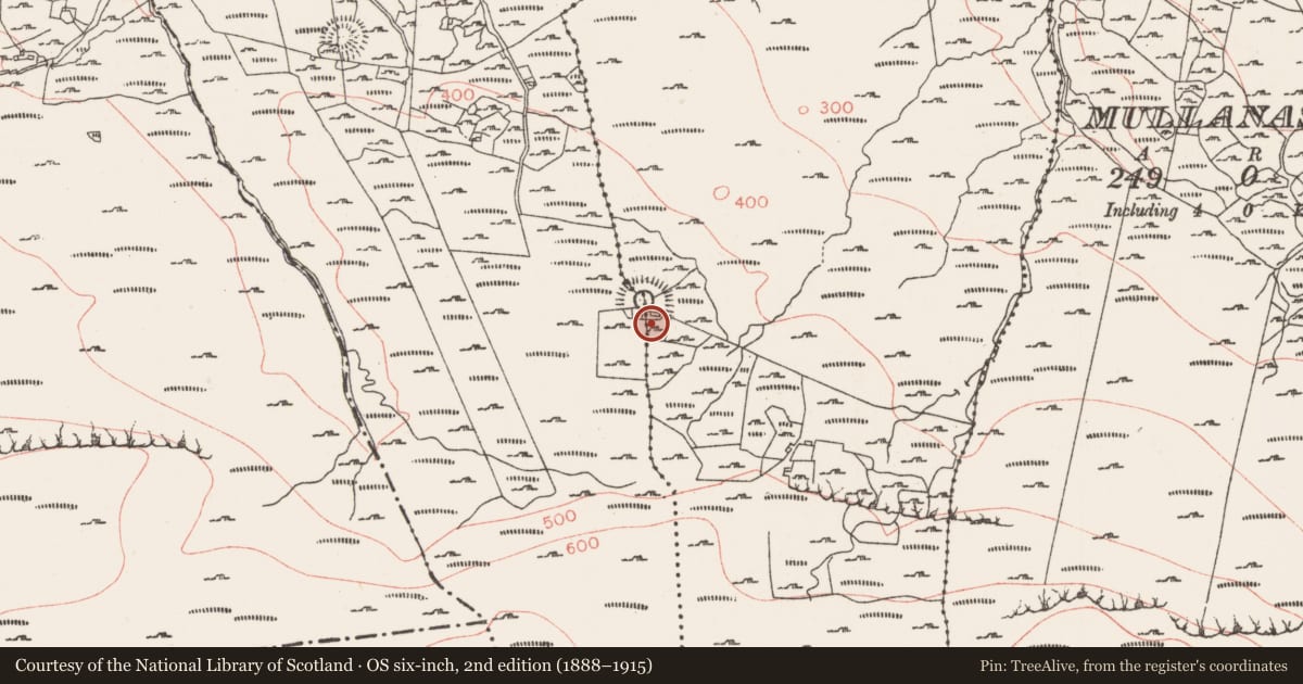 Ordnance Survey six-inch map, 2nd edition (1888–1915) covering the location of House - 18th/19th century, Crockacullion, County Sligo, with a pin at the register's coordinates