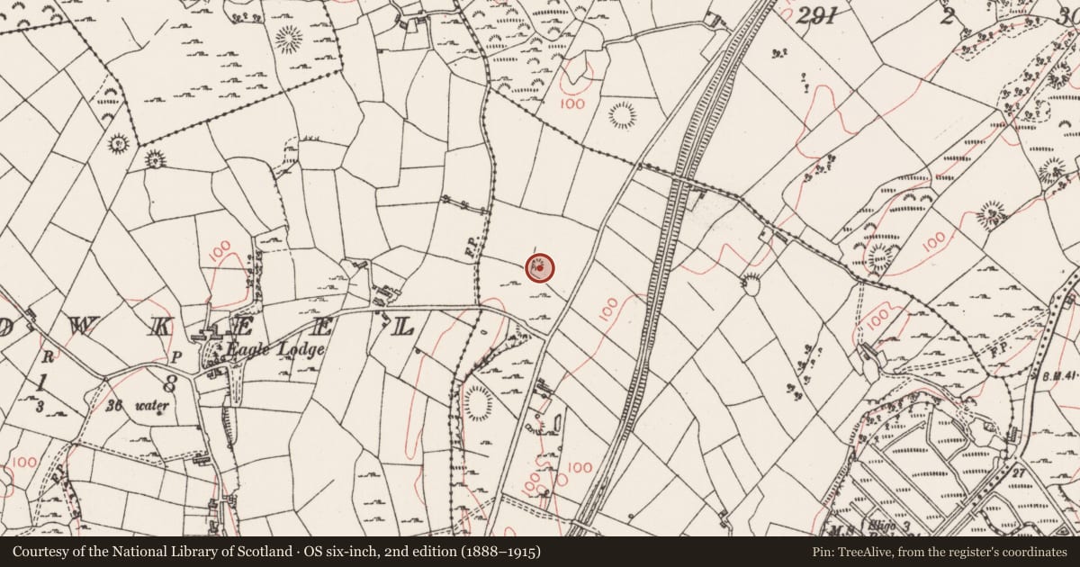 Ordnance Survey six-inch map, 2nd edition (1888–1915) covering the location of Barrow - unclassified, Carrowgobbadagh, County Sligo, with a pin at the register's coordinates
