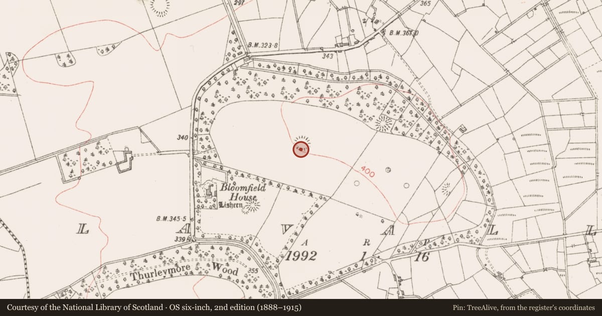 Ordnance Survey six-inch map, 2nd edition (1888–1915) covering the location of Ringfort - rath, Lavally, County Sligo, with a pin at the register's coordinates