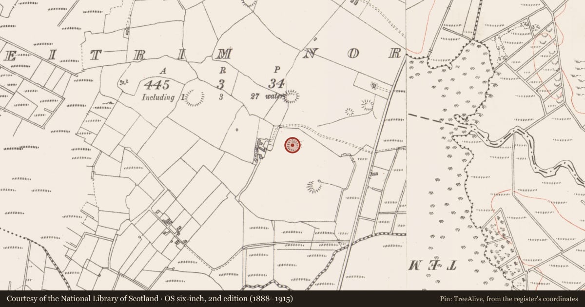 Ordnance Survey six-inch map, 2nd edition (1888–1915) covering the location of Ringfort - rath, Leitrim North, County Sligo, with a pin at the register's coordinates