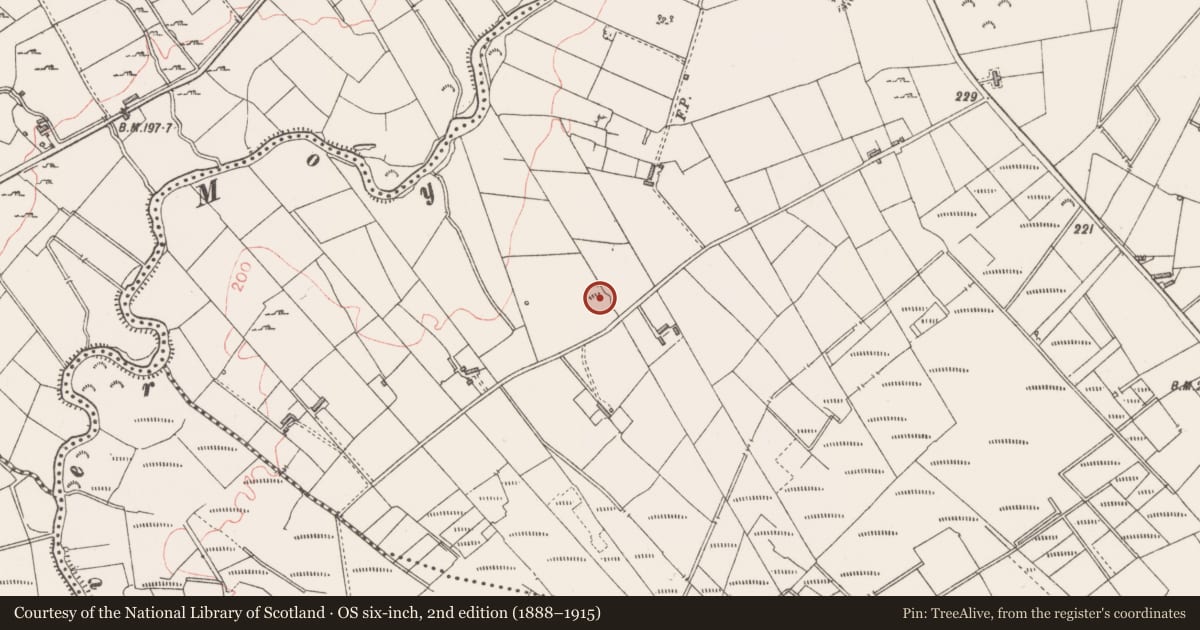 Ordnance Survey six-inch map, 2nd edition (1888–1915) covering the location of Ringfort - rath, Cloonacool, County Sligo, with a pin at the register's coordinates