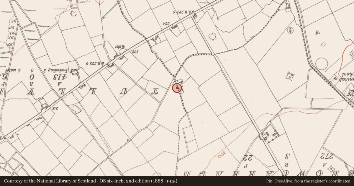 Ordnance Survey six-inch map, 2nd edition (1888–1915) covering the location of Mill - unclassified, Streamstown, County Sligo, with a pin at the register's coordinates
