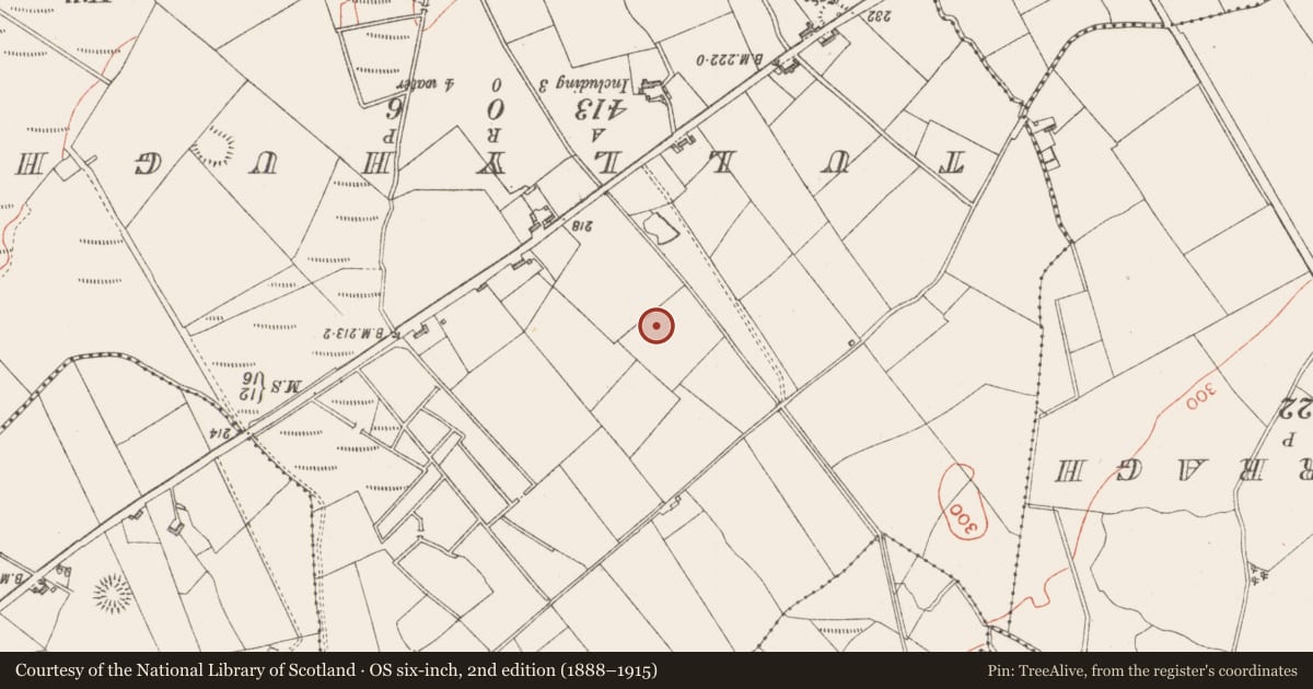 Ordnance Survey six-inch map, 2nd edition (1888–1915) covering the location of Souterrain, Streamstown, County Sligo, with a pin at the register's coordinates