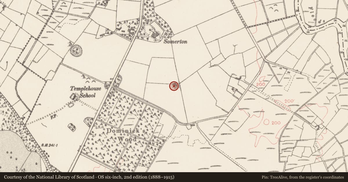 Ordnance Survey six-inch map, 2nd edition (1888–1915) covering the location of Ringfort - rath, Rathbaun, County Sligo, with a pin at the register's coordinates