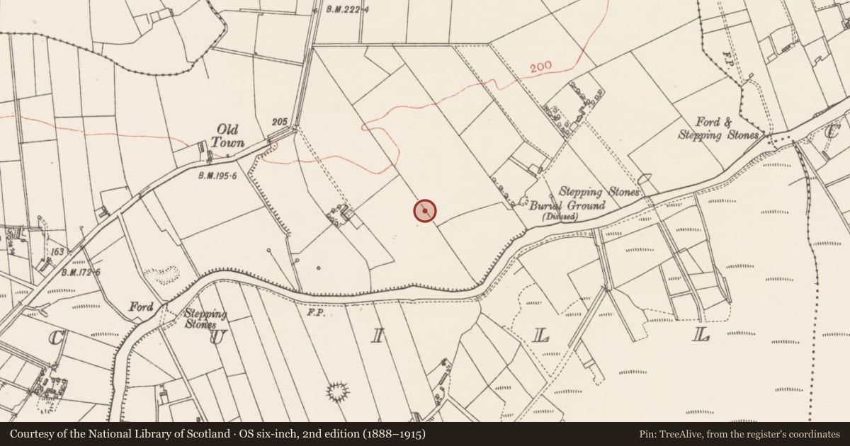 Ordnance Survey six-inch map, 2nd edition (1888–1915) covering the location of Ringfort - rath, Coolrecuill, County Sligo, with a pin at the register's coordinates