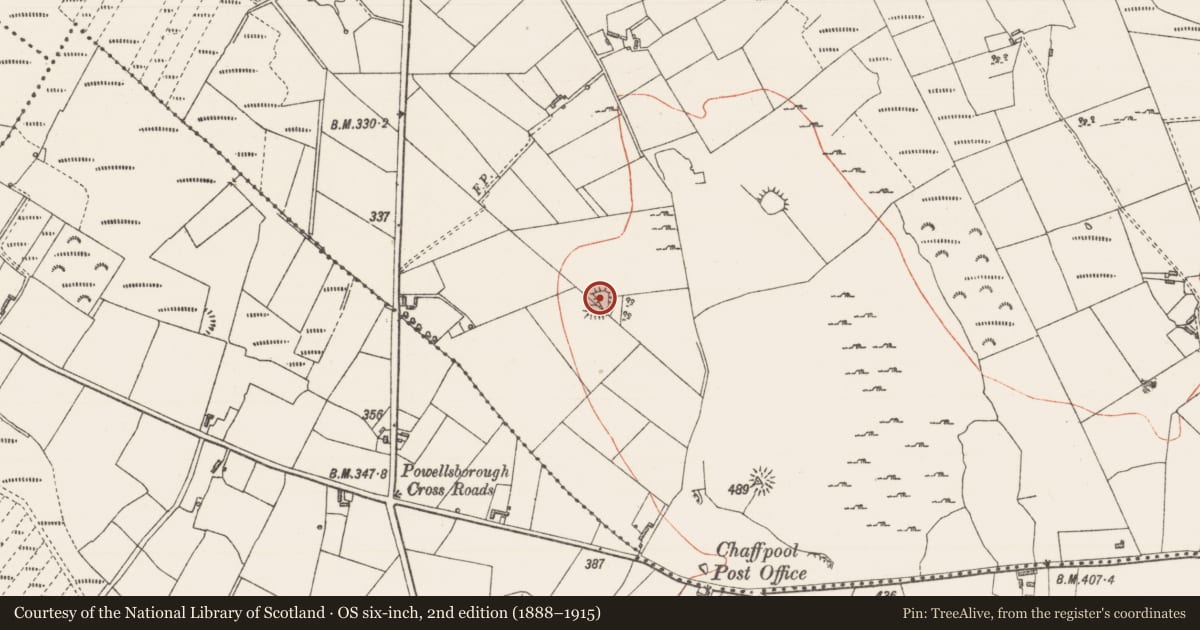 Ordnance Survey six-inch map, 2nd edition (1888–1915) covering the location of Ringfort - rath, Leitrim South, County Sligo, with a pin at the register's coordinates