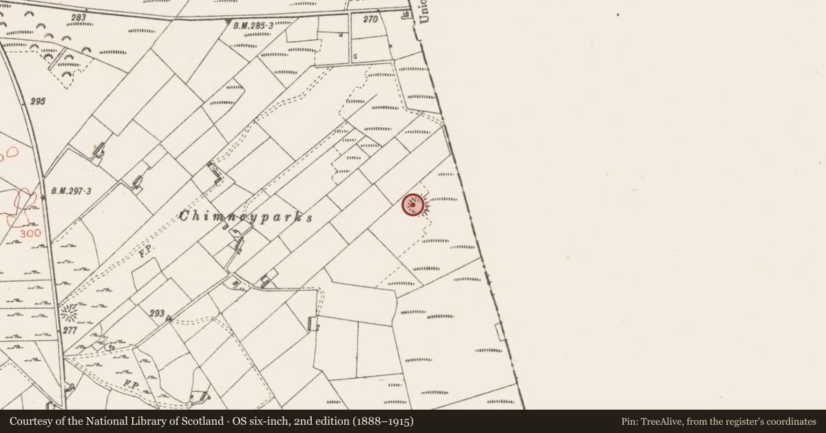 Ordnance Survey six-inch map, 2nd edition (1888–1915) covering the location of Children's burial ground, Moylough, County Sligo, with a pin at the register's coordinates