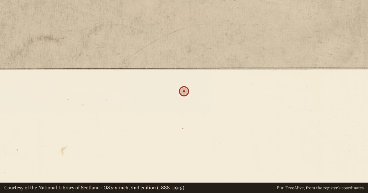 Ordnance Survey six-inch map, 2nd edition (1888–1915) covering the location of Graveyard, Kilkere, County Sligo, with a pin at the register's coordinates