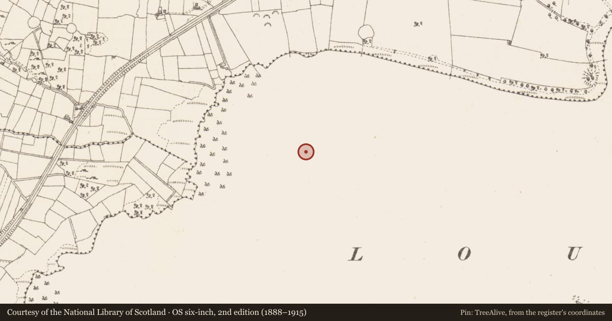Ordnance Survey six-inch map, 2nd edition (1888–1915) covering the location of Crannog, Lough Gara, County Sligo, with a pin at the register's coordinates