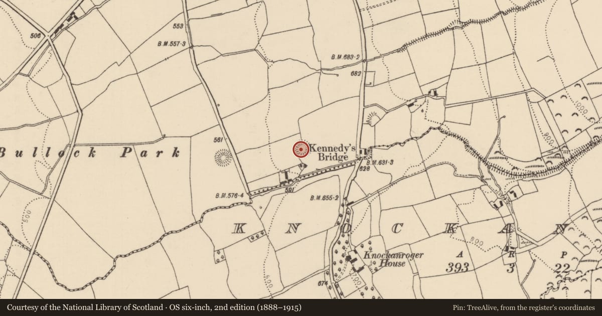 Ordnance Survey six-inch map, 2nd edition (1888–1915) covering the location of Ringfort - rath, Cloncannon, County Tipperary North, with a pin at the register's coordinates