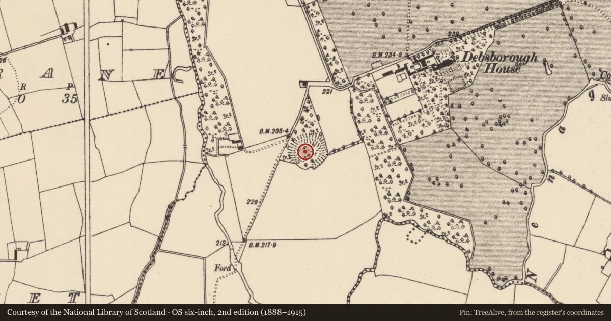 Ordnance Survey six-inch map, 2nd edition (1888–1915) covering the location of Enclosure, Ballynaclogh, County Tipperary North, with a pin at the register's coordinates