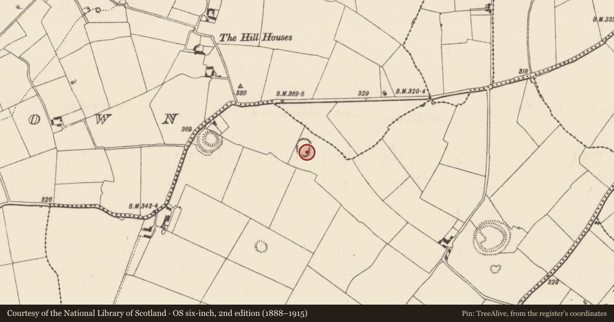 Ordnance Survey six-inch map, 2nd edition (1888–1915) covering the location of Ringfort - rath, Beakstown, County Tipperary North, with a pin at the register's coordinates