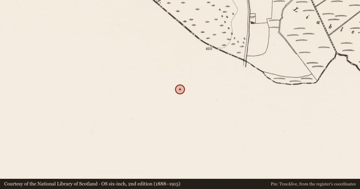 Ordnance Survey six-inch map, 2nd edition (1888–1915) covering the location of Ritual site - holy well, Fennor, County Tipperary South, with a pin at the register's coordinates