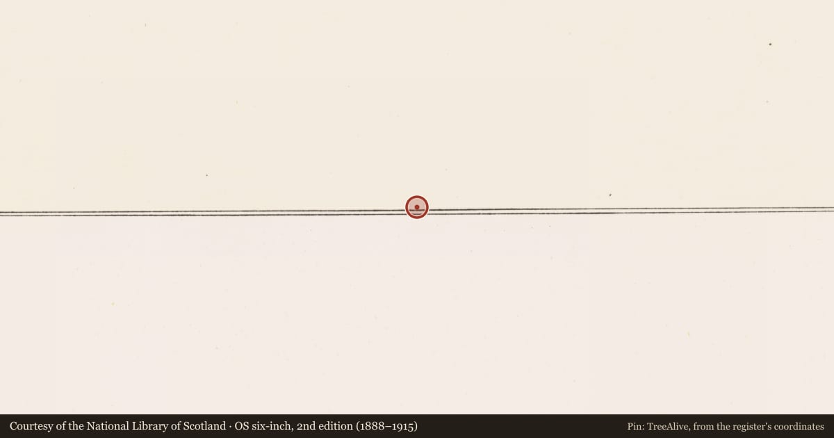 Ordnance Survey six-inch map, 2nd edition (1888–1915) covering the location of Ringfort - rath, Garryclogh, County Tipperary South, with a pin at the register's coordinates