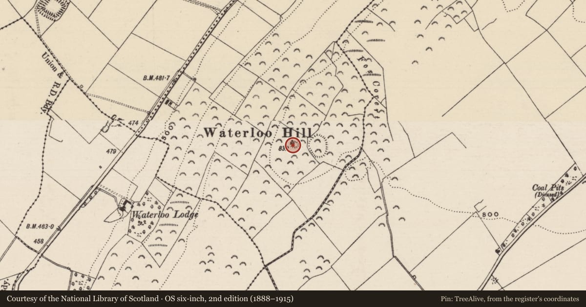 Ordnance Survey six-inch map, 2nd edition (1888–1915) covering the location of Enclosure, Glengoole South, County Tipperary South, with a pin at the register's coordinates
