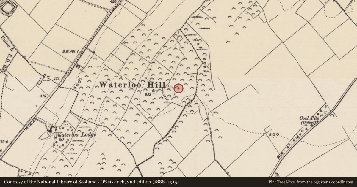 Ordnance Survey six-inch map, 2nd edition (1888–1915) covering the location of Enclosure, Glengoole South, County Tipperary South, with a pin at the register's coordinates