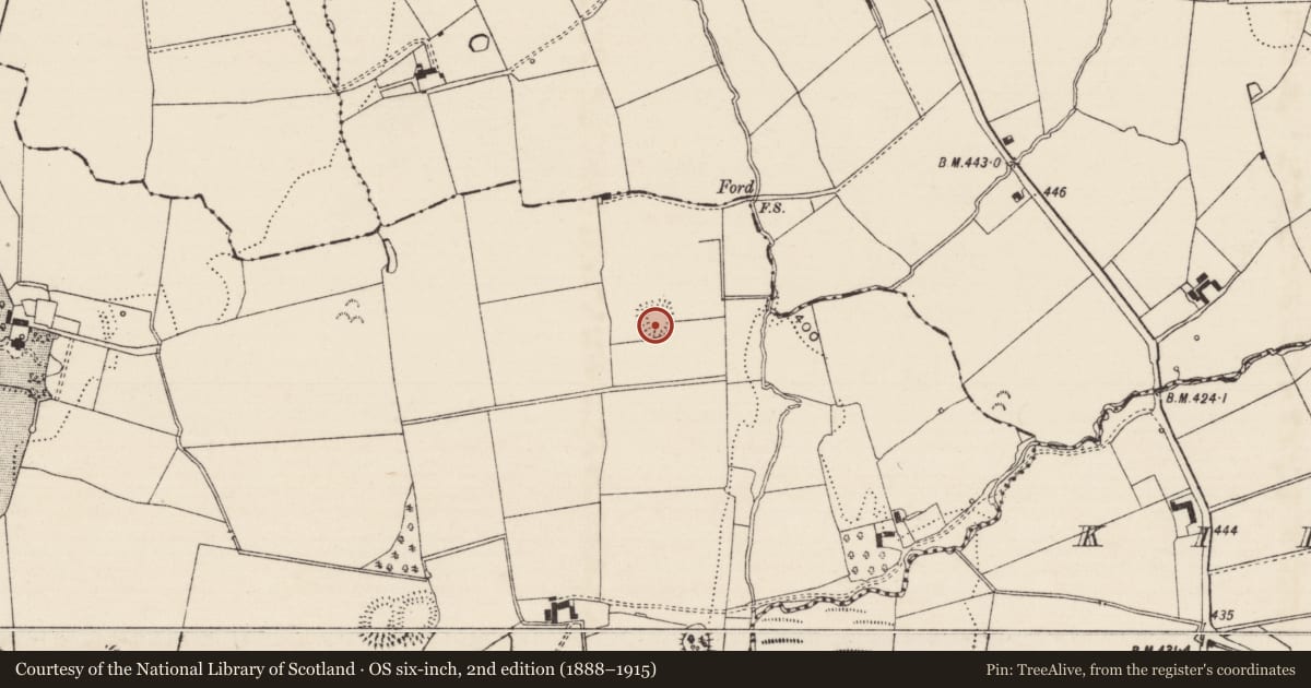 Ordnance Survey six-inch map, 2nd edition (1888–1915) covering the location of Ringfort - rath, Mortlestown (Cooleagh Par.), County Tipperary South, with a pin at the register's coordinates