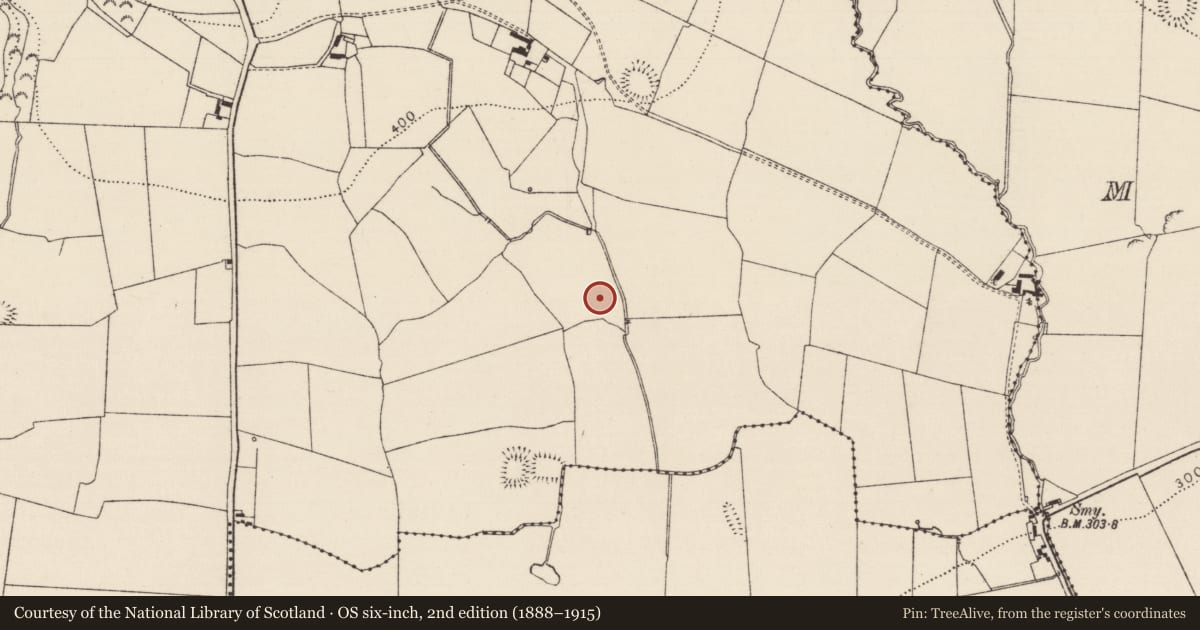 Ordnance Survey six-inch map, 2nd edition (1888–1915) covering the location of Enclosure, Gragaugh, County Tipperary South, with a pin at the register's coordinates