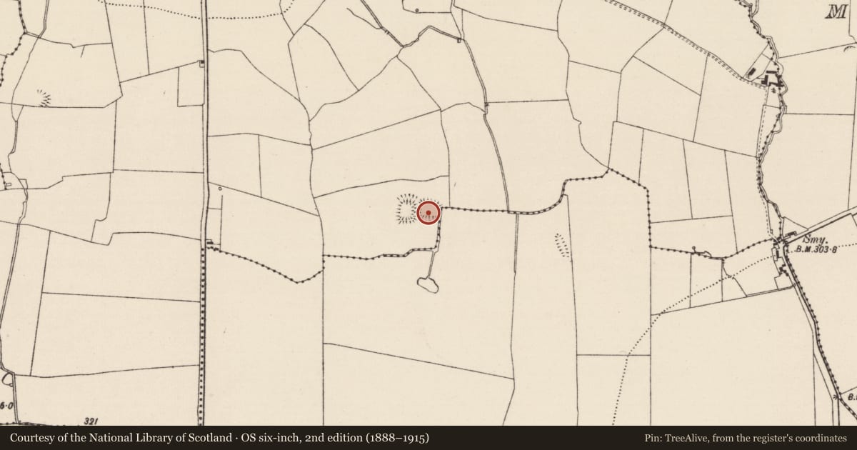 Ordnance Survey six-inch map, 2nd edition (1888–1915) covering the location of Enclosure, Gragaugh, County Tipperary South, with a pin at the register's coordinates