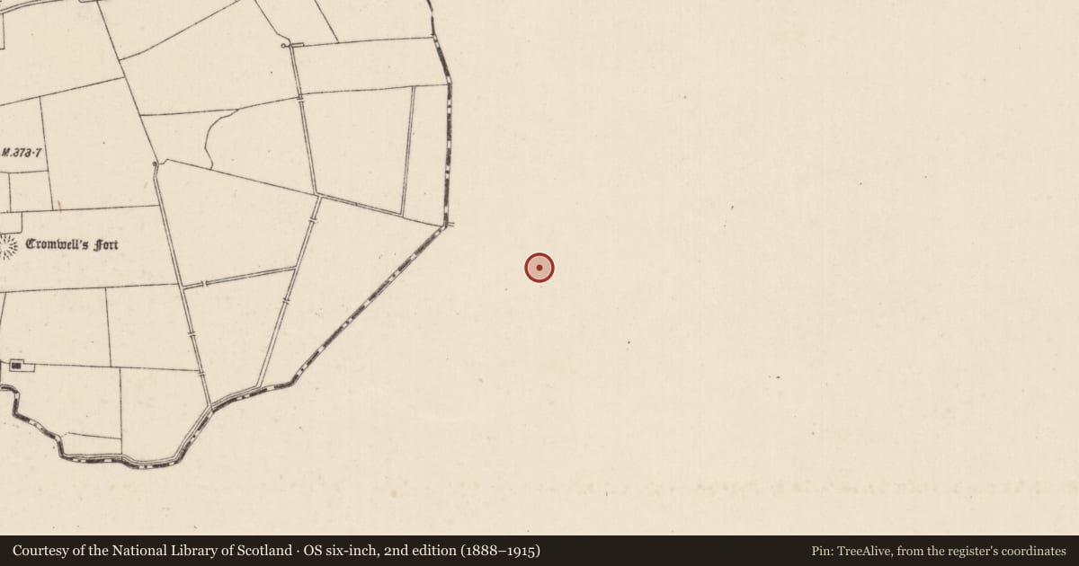 Ordnance Survey six-inch map, 2nd edition (1888–1915) covering the location of Ringfort - rath, Duncummin, Killeennagallive, County Tipperary South, with a pin at the register's coordinates