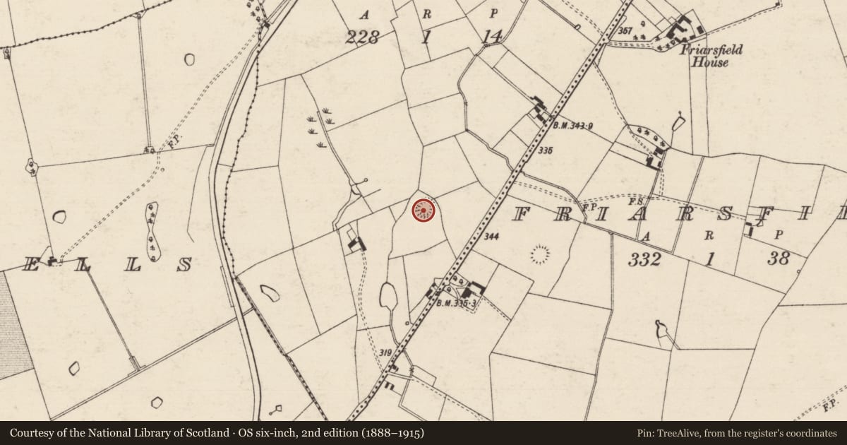 Ordnance Survey six-inch map, 2nd edition (1888–1915) covering the location of Enclosure, Reddanswalk, County Tipperary South, with a pin at the register's coordinates