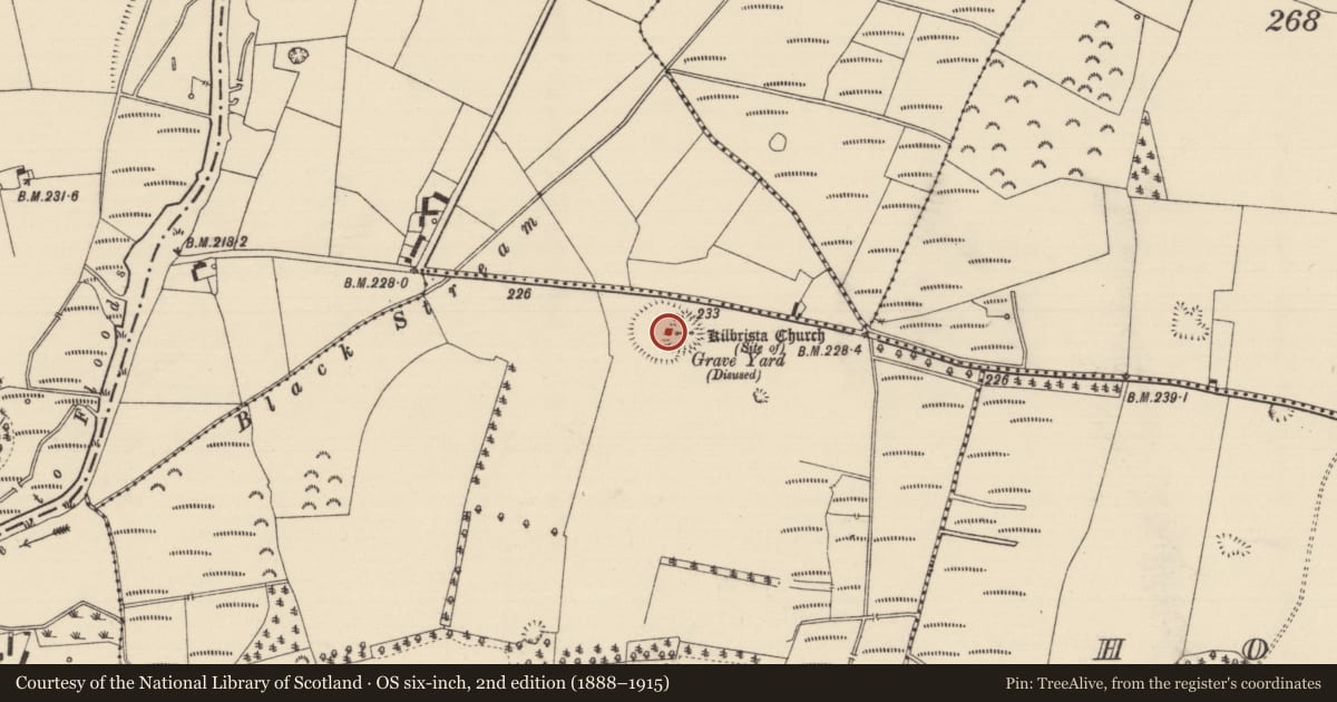 Ordnance Survey six-inch map, 2nd edition (1888–1915) covering the location of Ecclesiastical enclosure, Ballinamona (Horeabbey Par.), County Tipperary South, with a pin at the register's coordinates