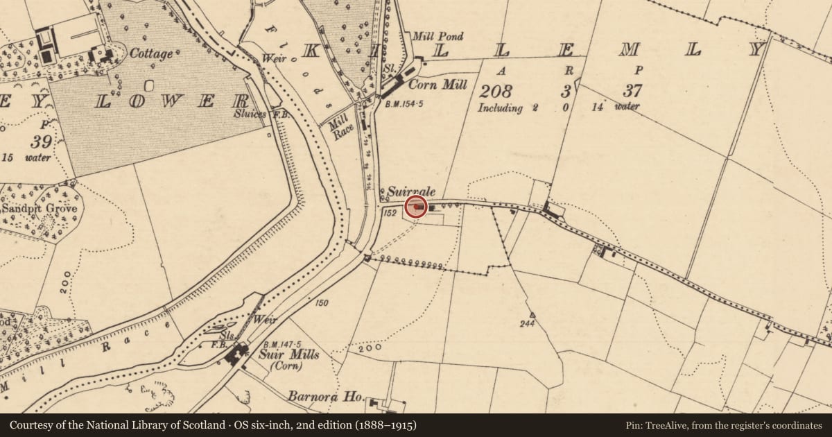 Ordnance Survey six-inch map, 2nd edition (1888–1915) covering the location of House - 18th/19th century, Killemly, County Tipperary South, with a pin at the register's coordinates