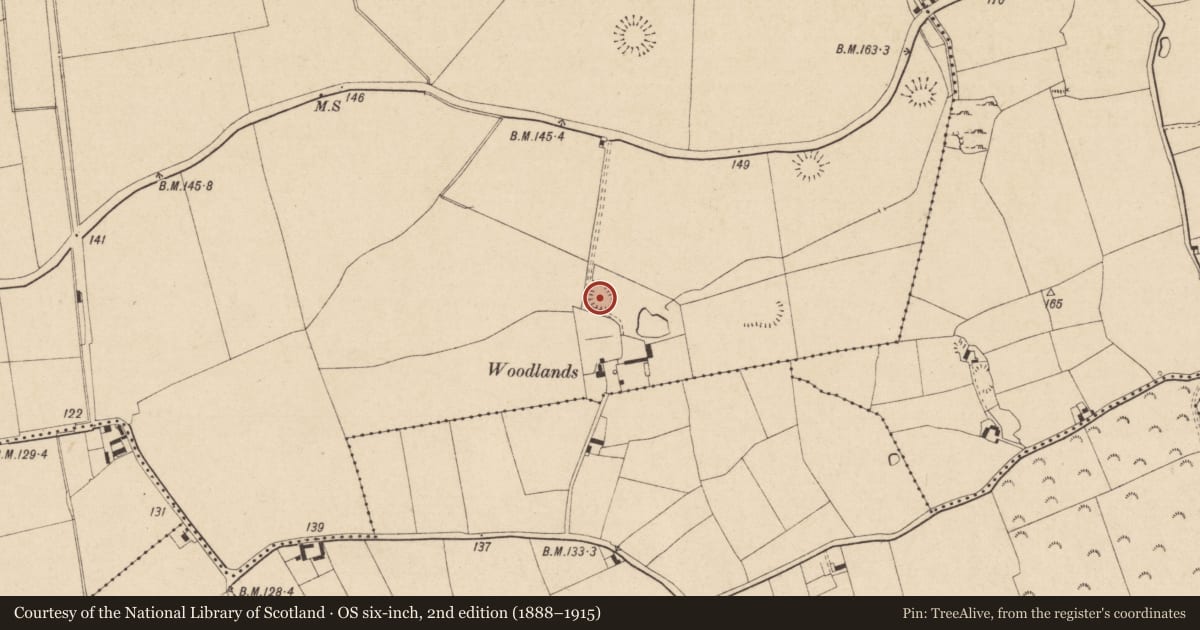 Ordnance Survey six-inch map, 2nd edition (1888–1915) covering the location of Enclosure, Kilcash, County Tipperary South, with a pin at the register's coordinates