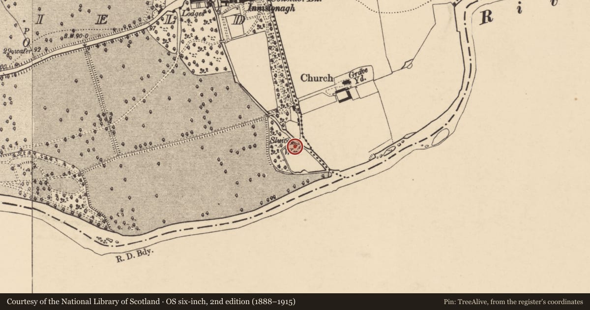 Ordnance Survey six-inch map, 2nd edition (1888–1915) covering the location of Mill - unclassified, Marlfield, County Tipperary South, with a pin at the register's coordinates