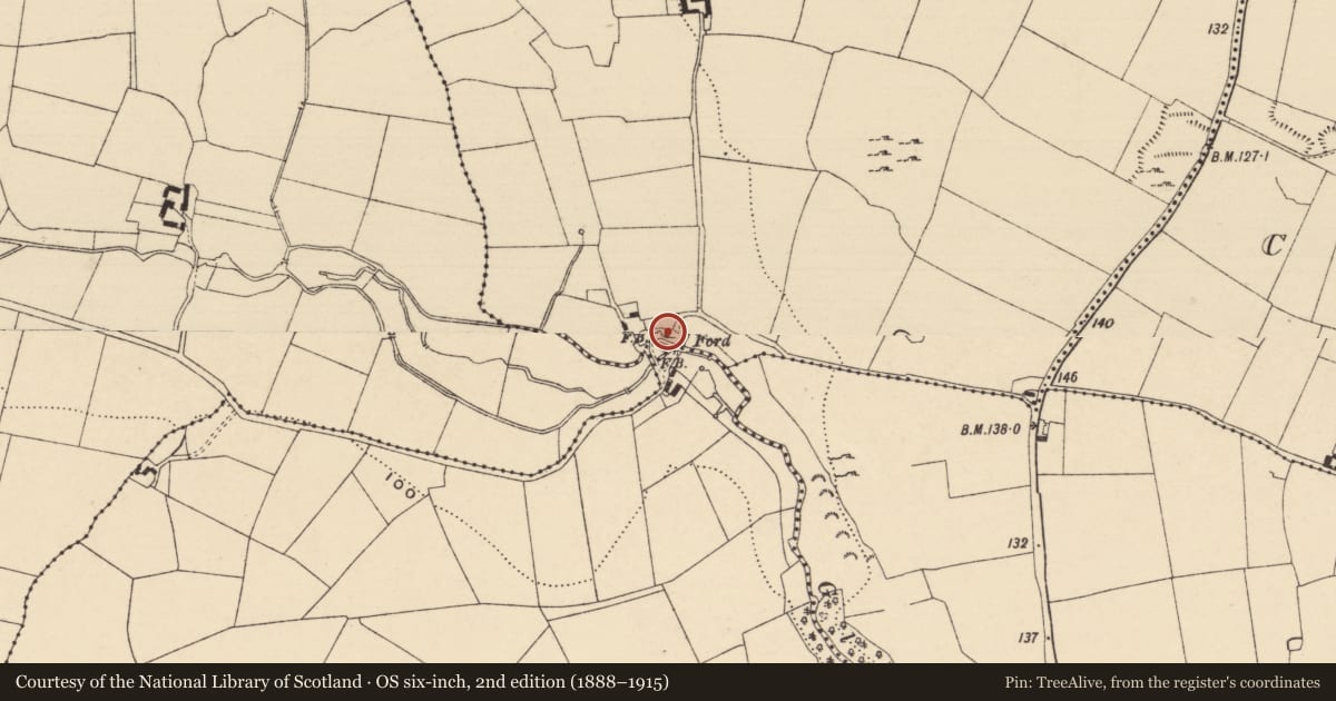 Ordnance Survey six-inch map, 2nd edition (1888–1915) covering the location of Ritual site - holy well, Mainstown, County Tipperary South, with a pin at the register's coordinates